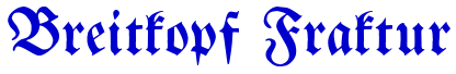 Breitkopf Fraktur font